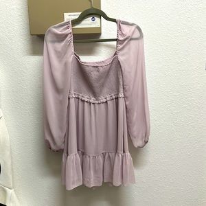 Aritzia Tempest Mini Dress - Lilac